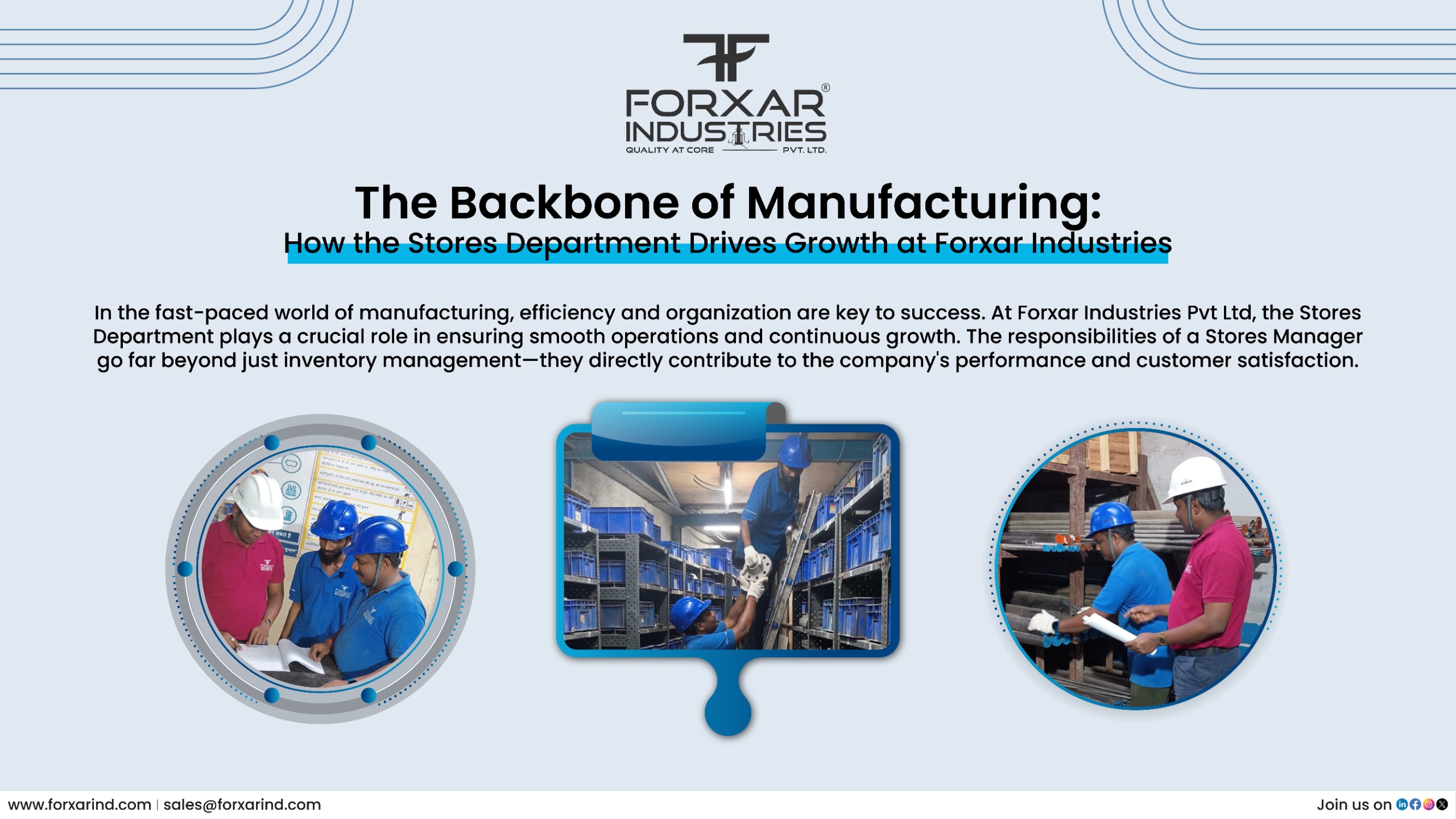 The Backbone of Manufacturing: How the Store Department Drives Growth at Forxar Industries