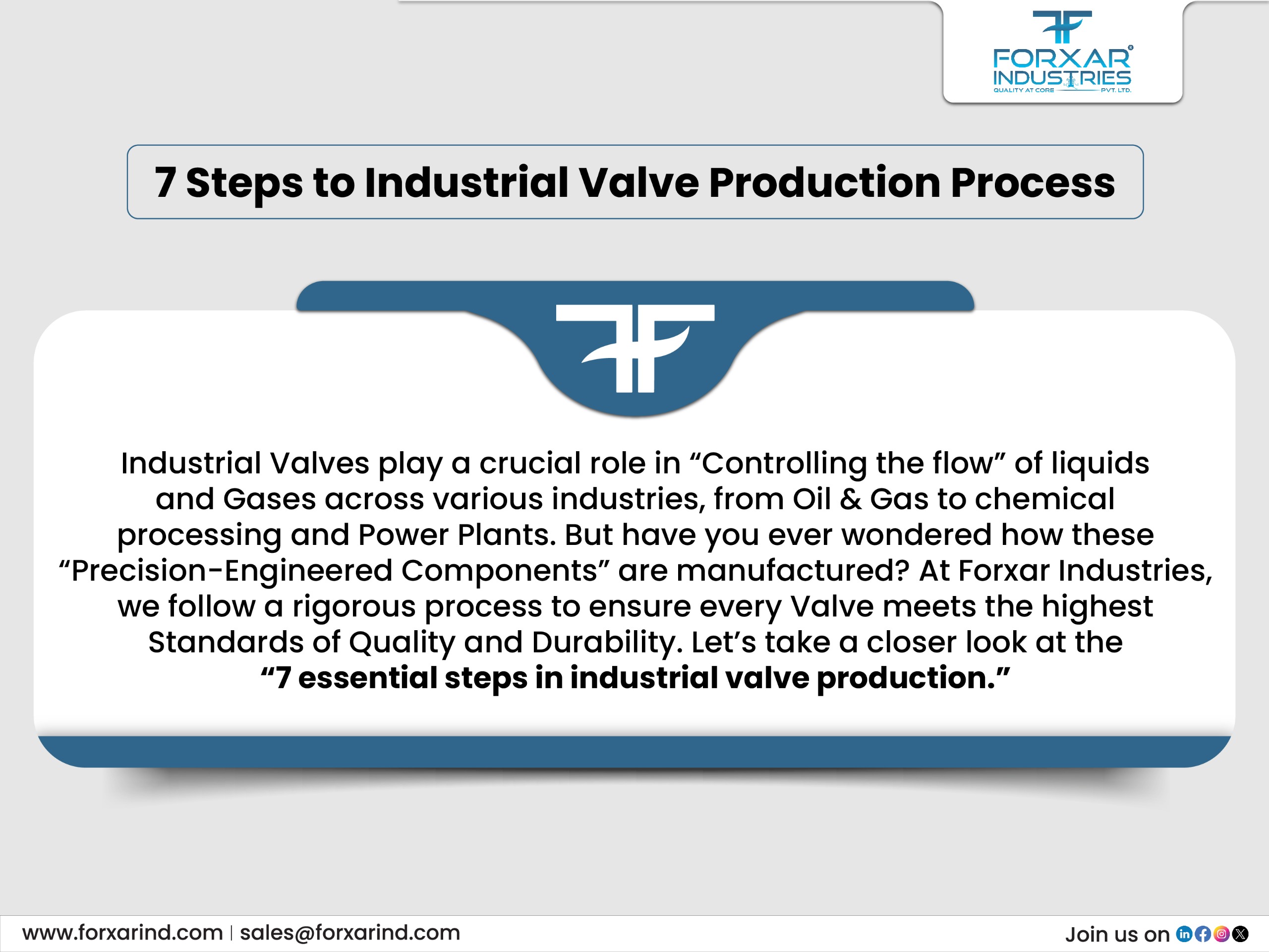7 Steps in the Industrial Valve Production Process